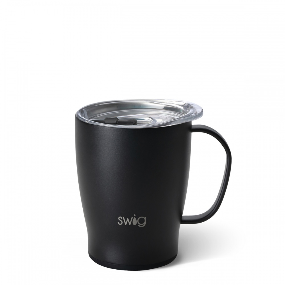 Matte Black 18oz Insulated Coffee Mug By SWIG